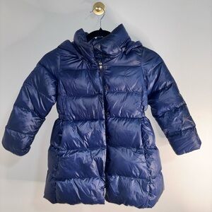 Polo by Ralph Lauren Kids Newport Navy Down Hooded Long Jacket size 5